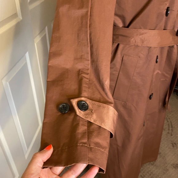 Double Breasted, Belted Women’s Trench Coat - Picture 4 of 7